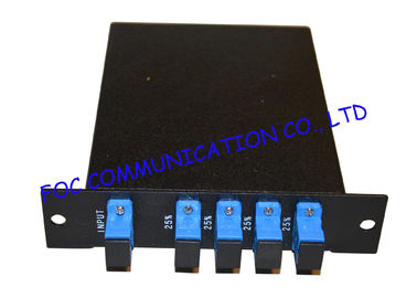 Tipo soporte del divisor LGX del PLC de la fibra 1*4 de estante con la inserción baja del conector del SC/del UPC