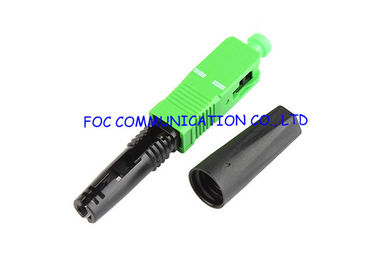 Conector rápido de fibra óptica SM de la asamblea de campo del SC APC pre pulido