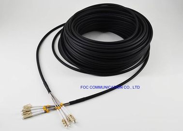Cordón de remiendo al aire libre de la fibra de la prenda impermeable IP67 LC LC de FTTA