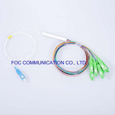 Conector PDL bajo del SC APC del divisor LSZH 1x8 del PLC de la fibra de las redes de las telecomunicaciones