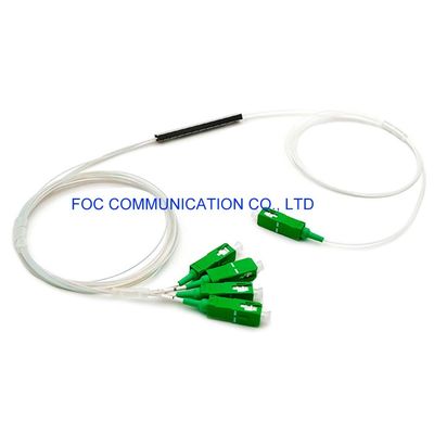 Conectores del SC APC del PVC del divisor G.657A del PLC de Mini Tube Low PDL 1×4