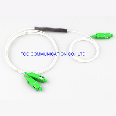 Tubo de acero micro G657A del divisor 1*2 del Plc de los sistemas SC APC Ftth de CATV