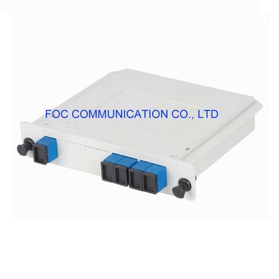 Alto SC bajo UPC 1260nm del casete de la fibra del PLC de la uniformidad 1×4 PDL