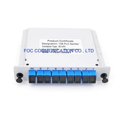 SC UPC 1×8 PDL bajo del divisor del PLC de la fibra de 1650nm FTTX CATV CWDM