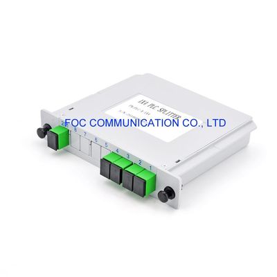 Divisor del Plc del SC APC 1×4 del casete del PLC de la fibra de los sistemas DWDM CWDM de FTTX