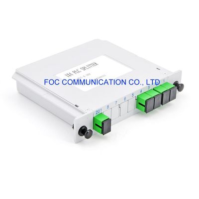 Divisor del Plc del SC APC 1×4 del casete del PLC de la fibra de los sistemas DWDM CWDM de FTTX
