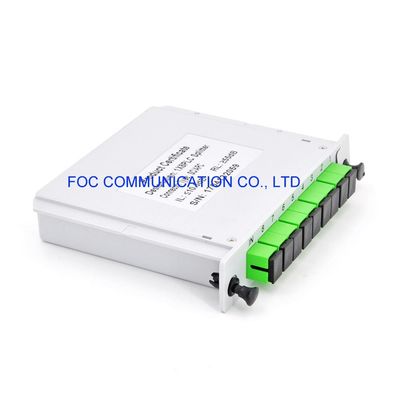 Redes del SC APC PON FTTX del casete del divisor del PLC de CATV 1650nm 1×8