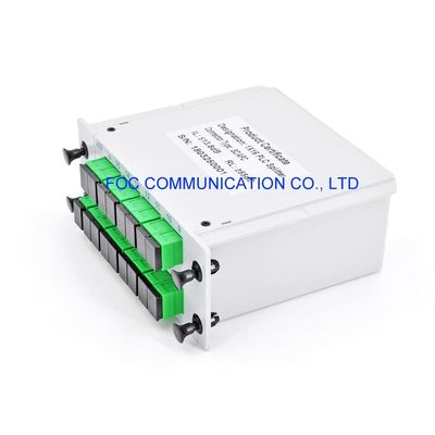 Pérdida de inserción baja del SC APC 1×16 del divisor del PLC de la fibra de PON FTTX 1650nm