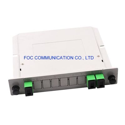 Estante del divisor 650nm del PLC del SC APC 1×2 aumentable para las redes de PON CATV