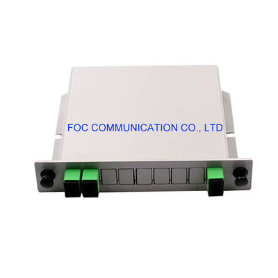 Estante del divisor 650nm del PLC del SC APC 1×2 aumentable para las redes de PON CATV