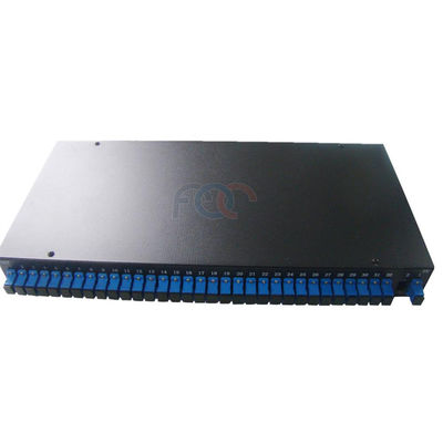 pérdida de inserción baja fría del acero 1×32 de la caja del divisor del PLC del soporte de estante 1U