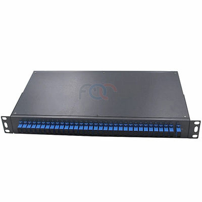 pérdida de inserción baja fría del acero 1×32 de la caja del divisor del PLC del soporte de estante 1U