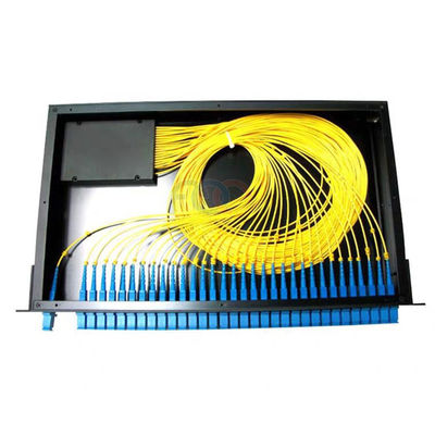 pérdida de inserción baja fría del acero 1×32 de la caja del divisor del PLC del soporte de estante 1U