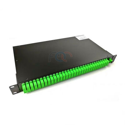 Divisor del PLC del soporte de estante del divisor 1-64F del PLC de la fibra de FTTC 1650nm FTTH