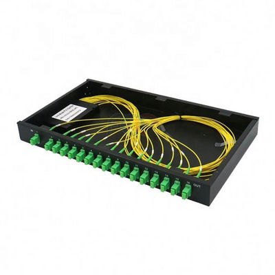 Divisor bajo 1 RU 19&quot; del PLC del soporte de estante del PDL 1260nm 1x16 SC APC