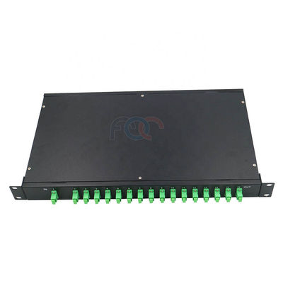 Divisor bajo 1 RU 19&quot; del PLC del soporte de estante del PDL 1260nm 1x16 SC APC