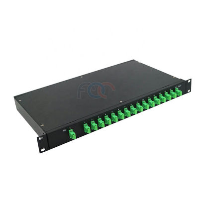 divisor pasivo 1 RU 19&quot; del PLC de 1x16 FTTH SC APC PDL bajo del soporte de estante