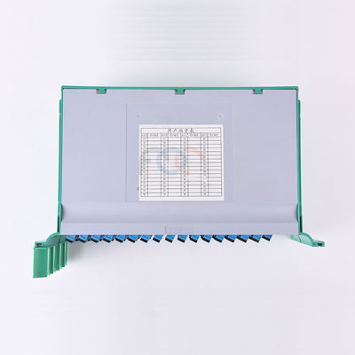 Divisor 1650nm 19&quot; del PLC de la fibra de la plataforma de FTTH SC UPC del soporte de estante 1x64