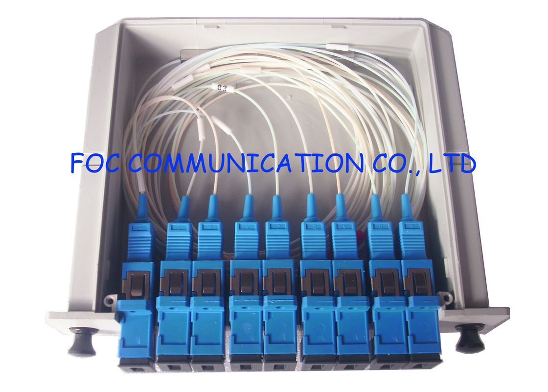 Caja del casete del divisor de la fibra óptica del SC/del UPC, 1×8 divisor óptico pasivo PDL bajo