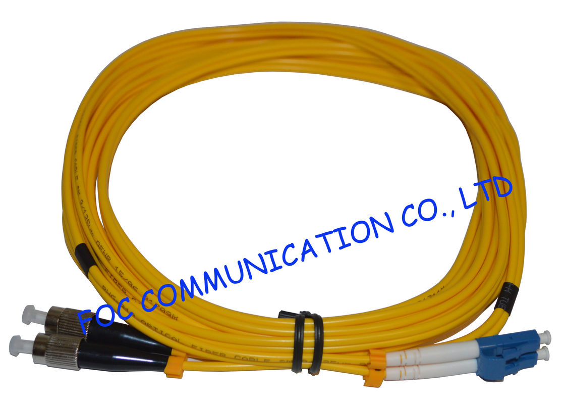 Cordón de remiendo fibroóptico del sistema de CATV, estabilidad del cordón de remiendo del LC del duplex del SM alta