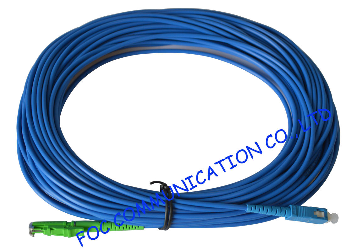 Chaqueta acorazada del cordón de remiendo de la fibra óptica SM SC/UPC E2000/APC LSZH anti - roedor