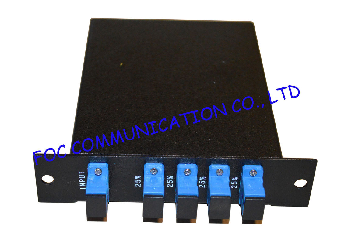 Tipo soporte del divisor LGX del PLC de la fibra 1*4 de estante con la inserción baja del conector del SC/del UPC