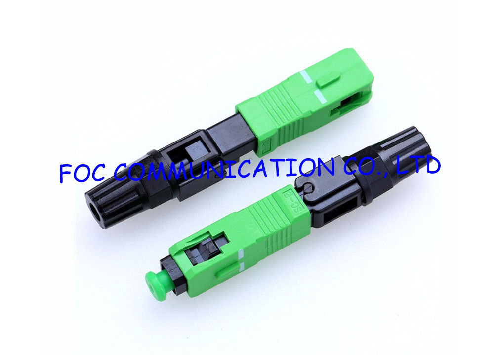 Conector rápido del conector de la fibra óptica del SC APC para FTTx instalable en el campo