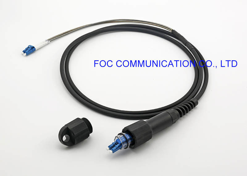 Cordón de remiendo de la fibra óptica de la prenda impermeable PDLC-LC de FTTA IP67