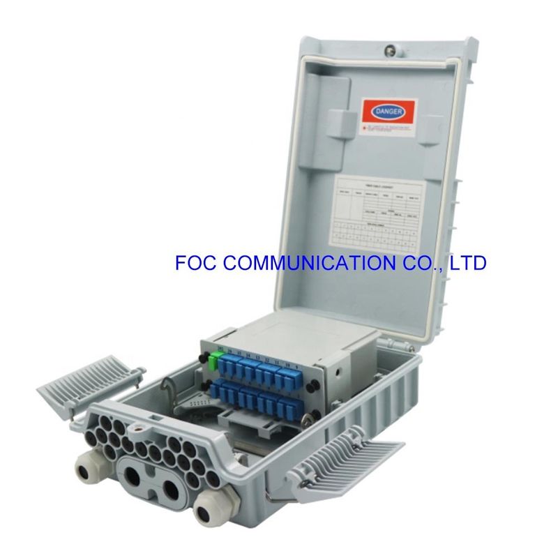 Caja FATM-0416L del divisor de la fibra del casete del SC UPC del PLC de FTTx 1×16