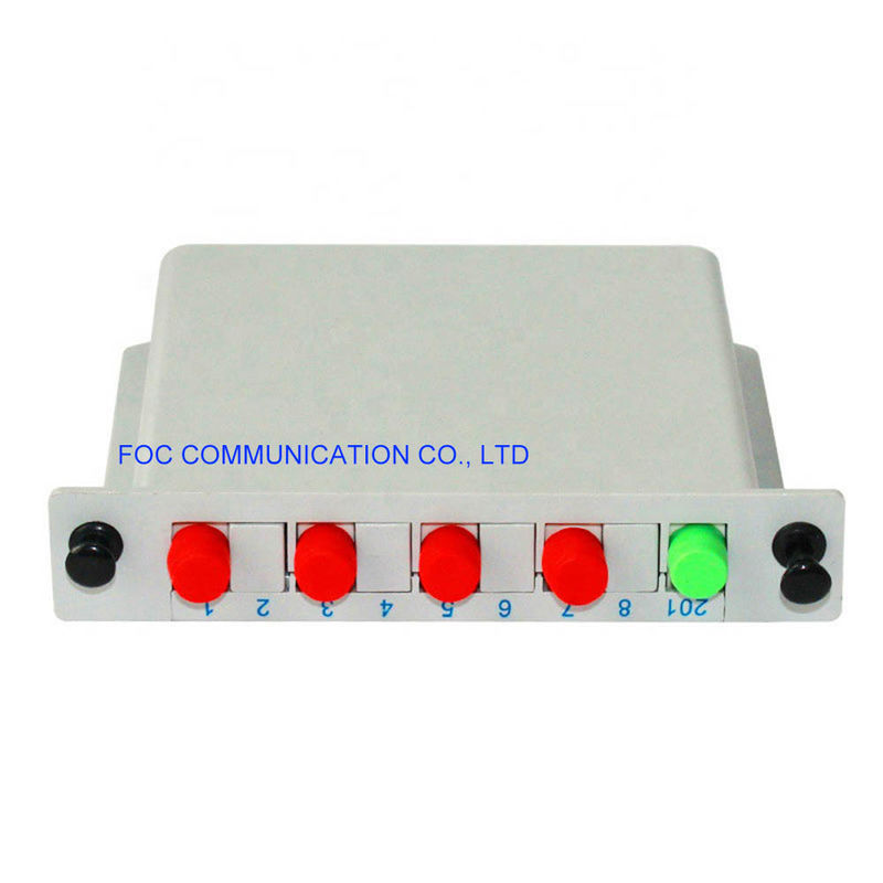 Caja del divisor de la fibra del casete DWDM CWDM del divisor del PLC de la fibra del ISO 1×4 FC UPC