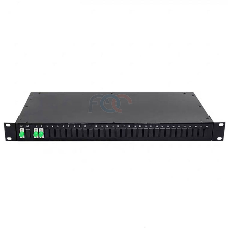 Divisor PDL bajo 1×2 del PLC de la fibra de FC APC cargado completamente para PON CATV