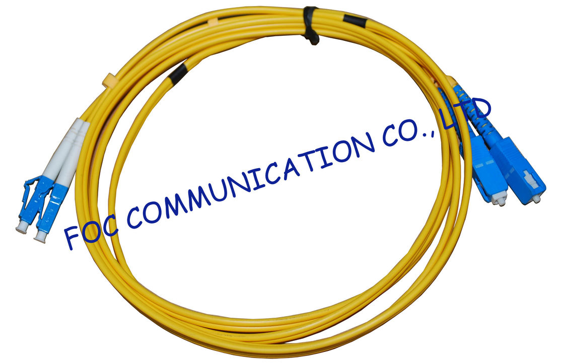 Pérdida de inserción baja del cordón de remiendo de la fibra óptica de FTTH LC - duplex del SC