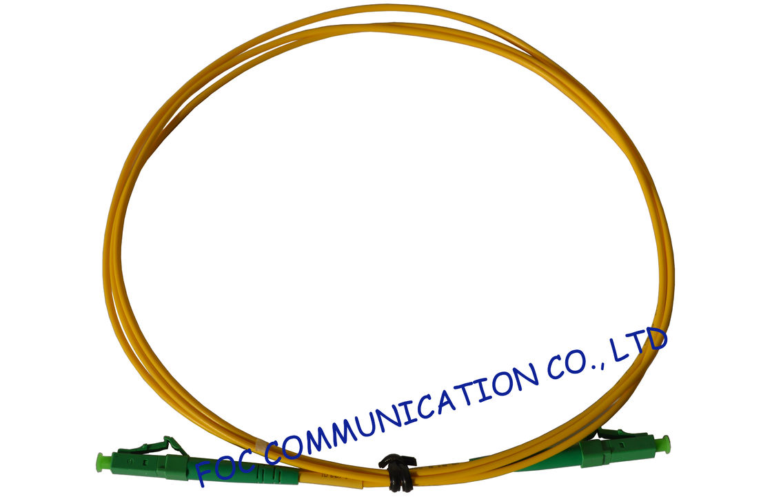 Cordón de remiendo de la fibra óptica del solo modo de Ethernet del gigabit LC/APC para los sistemas de FTTH
