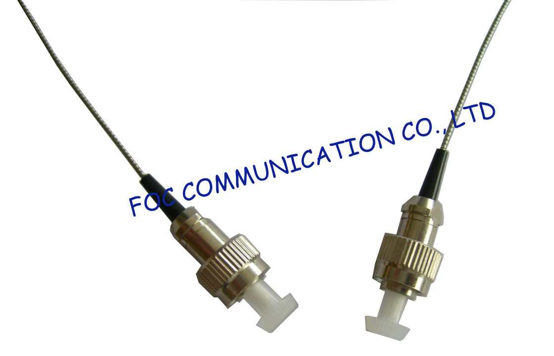Cordón de remiendo de la fibra óptica de FC/del UPC 0.9m m, cordón de remiendo acorazado suave del tubo del acero inoxidable